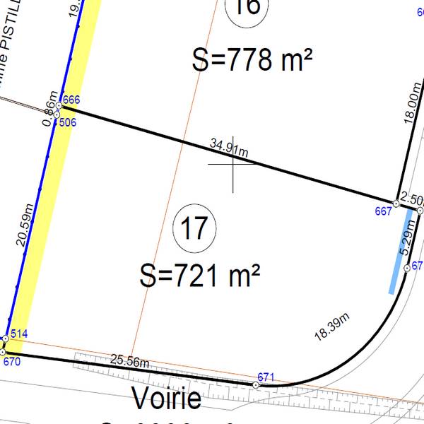 Terrain à vendre 721 m2 à Marboz "Sous le Château"