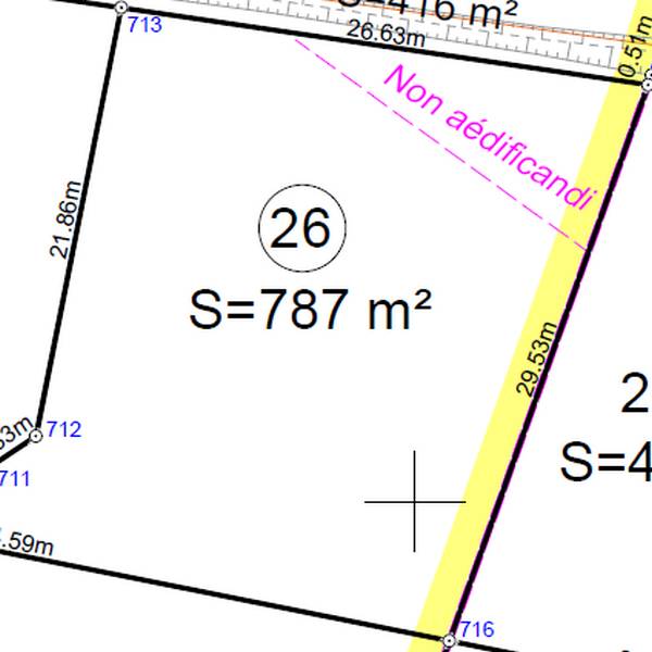 Terrain à vendre 787 m2 à Marboz "Sous le Château"