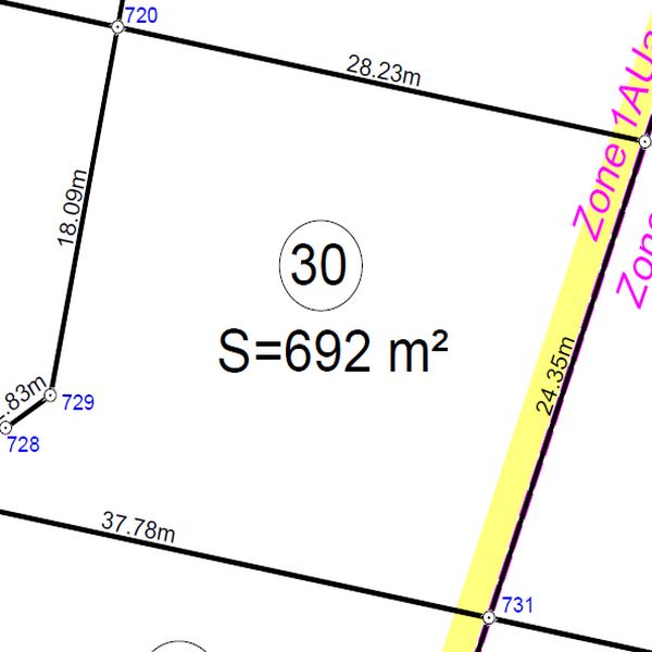 Terrain à vendre 692 m2 à Marboz "Sous le Château"